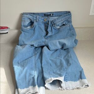 Light Blue Distressed Women's Jeans